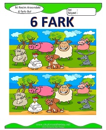 İki Resim Arasındaki Farkı Bul Etkinliği